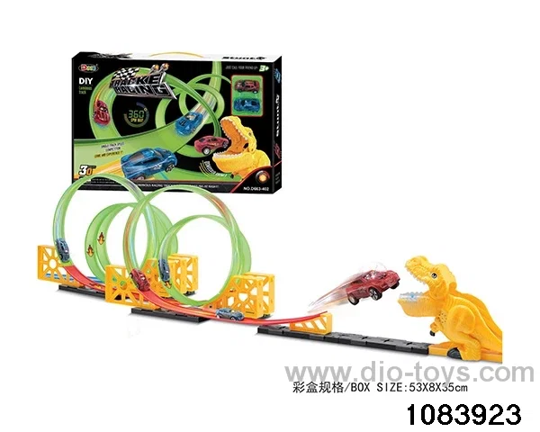 30PCS Pull back Glow-in-the-Dark Railcar in color box