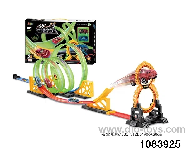 26PCS Pull back Glow-in-the-Dark Railcar in color box