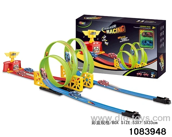 27PCS Pull back Glow-in-the-Dark Railcar in color box