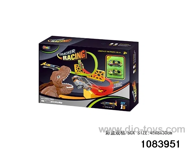 Alloy Slingshot Dinosaur Track in color box