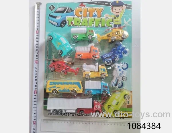 pull back toy in blister card