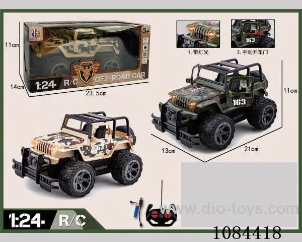 1:24 27MHZ 4ch rc car with light included battery