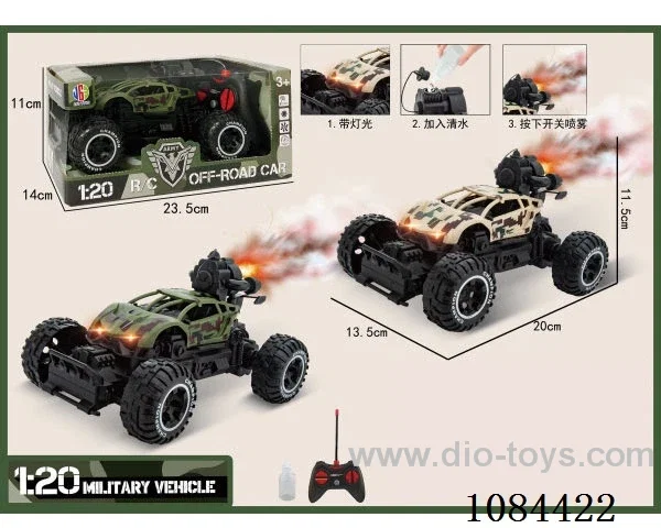 1:20 4ch rc car with light not included battery