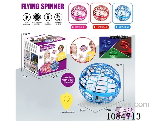 Gyroball UFO flying saucer (with water drop) charging model