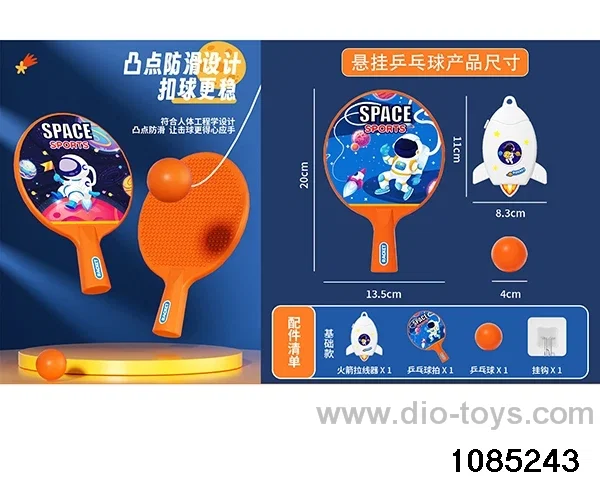 Hanging table tennis balls in opp bag