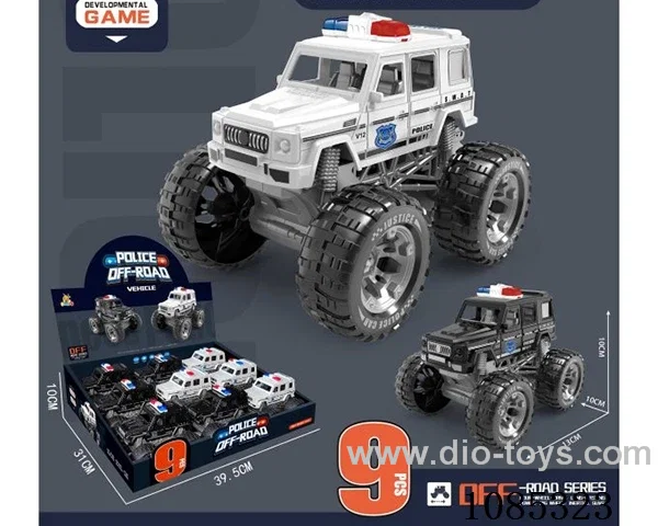 inertial police car, 9pcs/ box