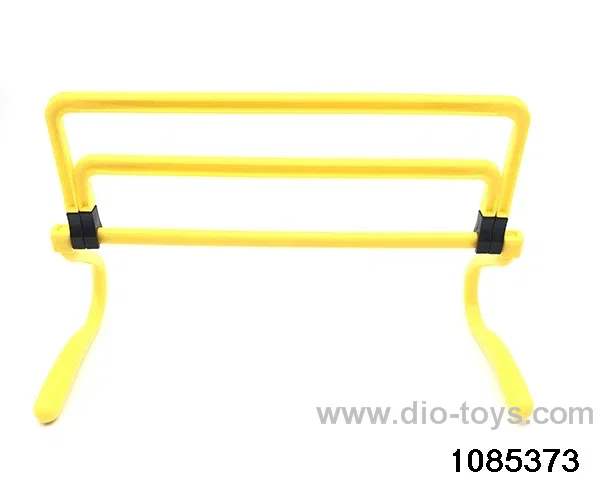 Adjustable height hurdles in Hangtag