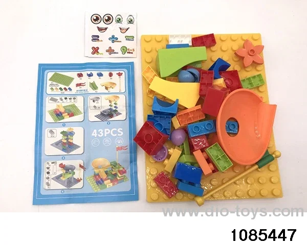 slide building blocks in poly bag header