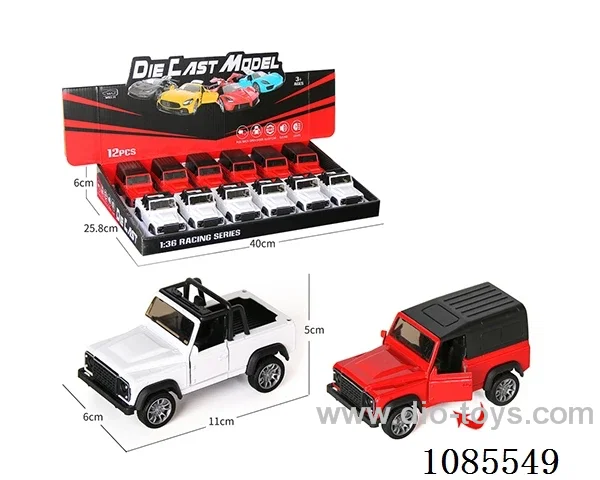 1：36 Alloy model open door pull-back SUV two mixed (lighting and music)
