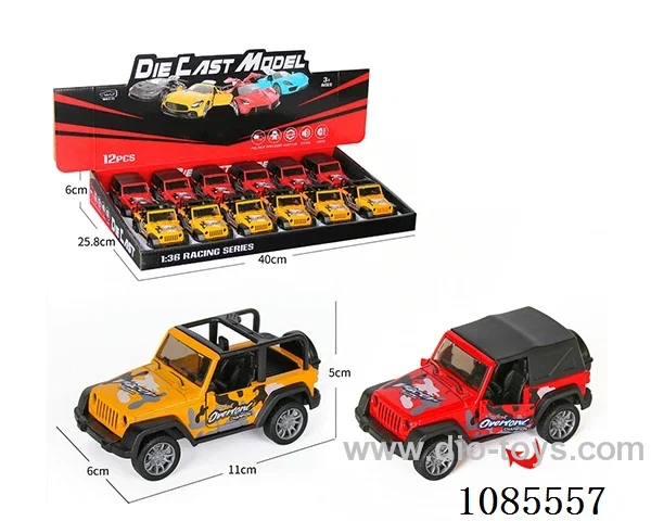 1：36 Alloy model open door pull-back SUV two mixed (lighting and music)