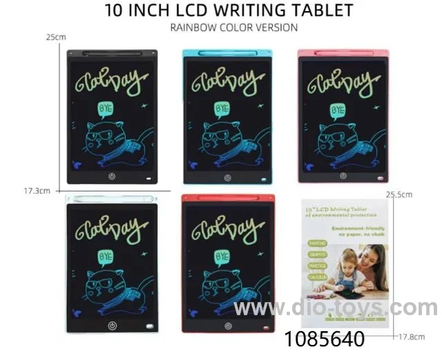 10 inch colorful LCD writing board in color box