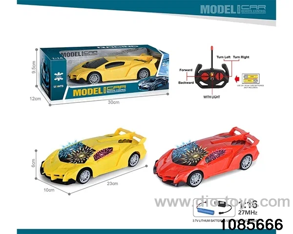 27mhz 1:16 4ch RC car with 3D light(electricity package) in window box