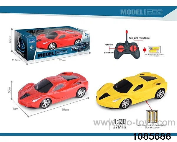 27mhz 1:20 4ch RC car(electricity not included) in window box