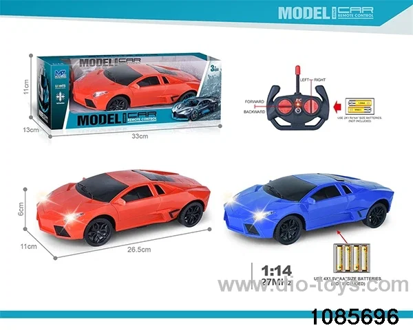 27mhz 1:14 4ch RC car With lights(electricity not included) in window box