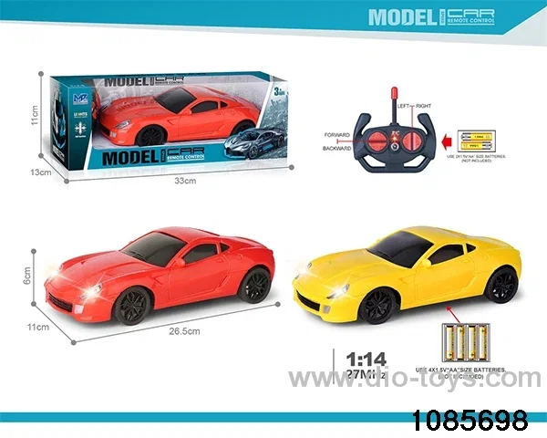 27mhz 1:14 4ch RC car With lights(electricity not included) in window box
