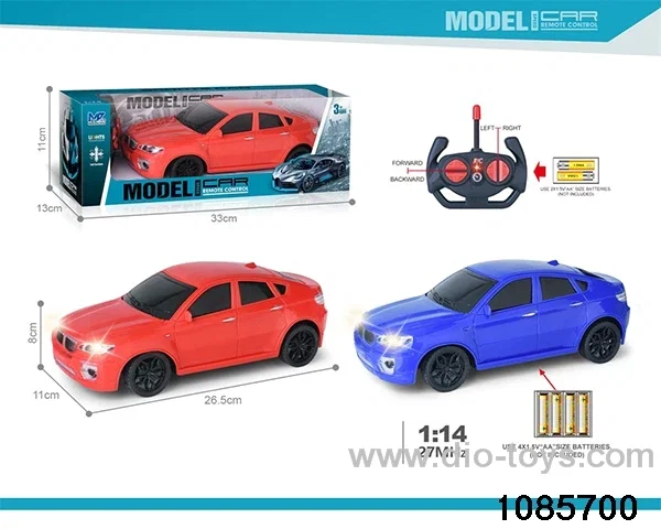 27mhz 1:14 4ch RC car With lights(electricity not included) in window box