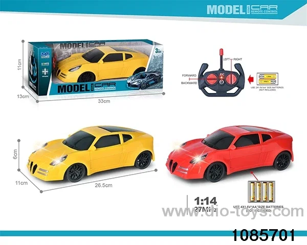 27mhz 1:14 4ch RC car With lights(electricity not included) in window box
