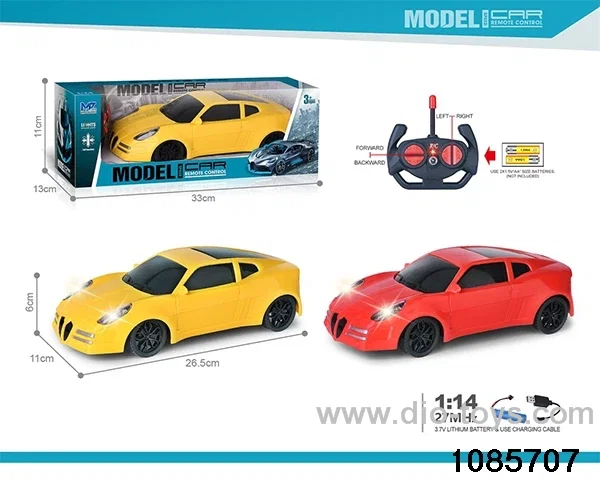 27mhz 1:14 4ch RC car With lights(electricity package) in window box
