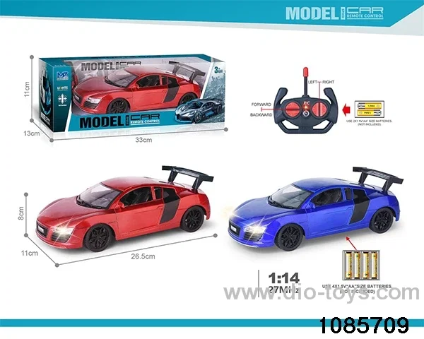 27mhz 1:14 4ch RC car With lights(electricity not included) in window box