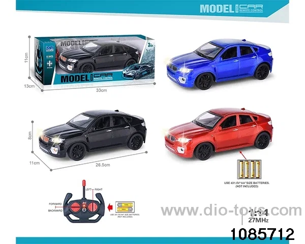27mhz 1:14 4ch RC car With lights(electricity not included) in window box