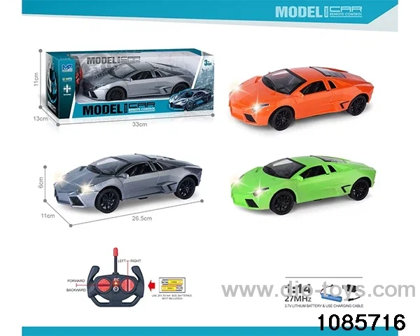 27mhz 1:14 4ch RC car With lights(electricity package) in window box