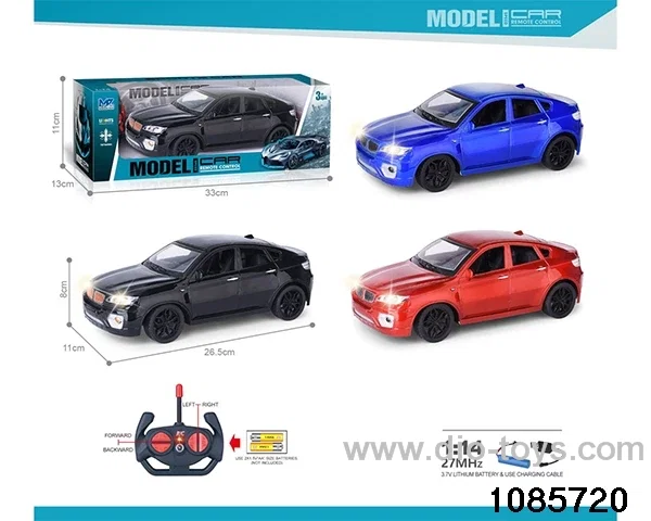 27mhz 1:14 4ch RC car With lights(electricity package) in window box