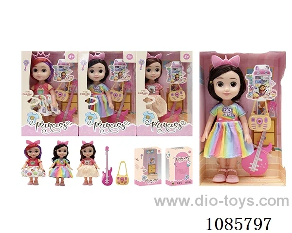 3mixed 9inch doll with music