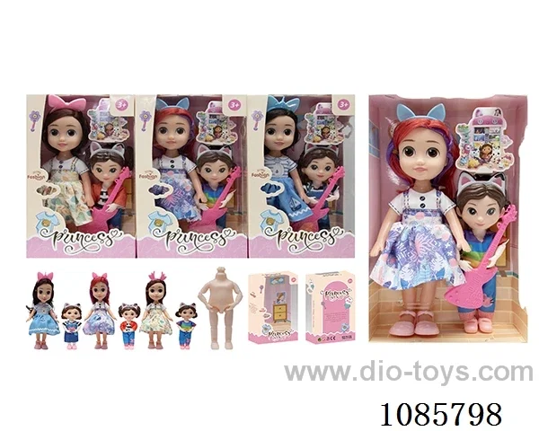 3mixed 9inch doll with music/6inch doll