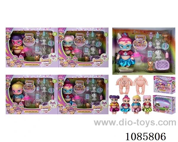4mixed 5inch doll with music