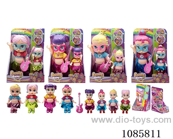 4mixed 10inch doll with 6.5inch doll