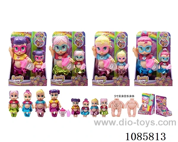 4mixed 10inch doll with music/5inch doll