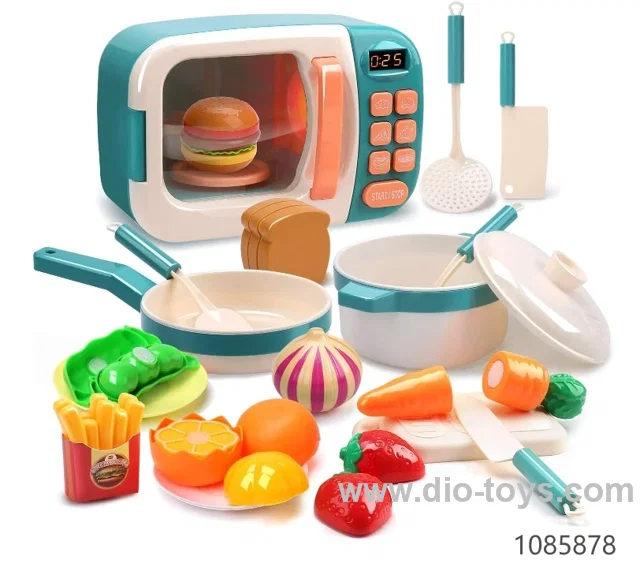 Microwave Toys Kitchen Play Set