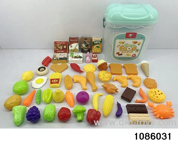 Food play set (51 pcs) in Plastic box
