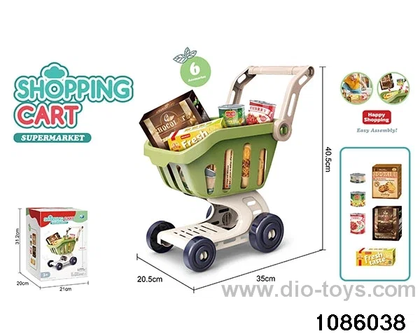 6pcs shopping cart in color box