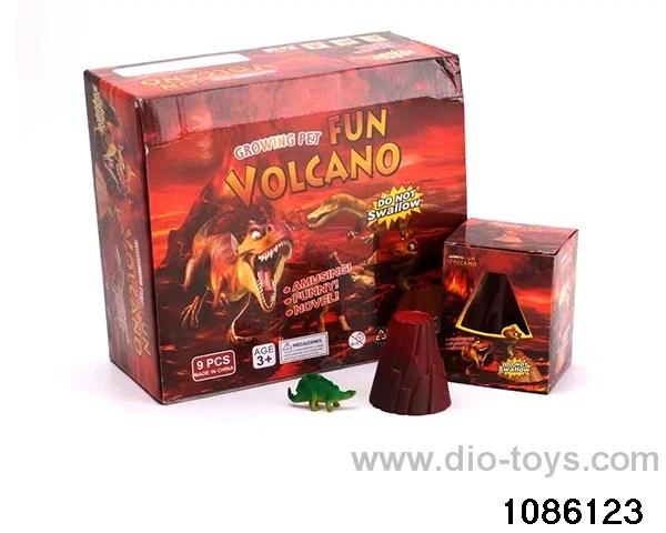 Volcano Dinosaur in 9pcs display box