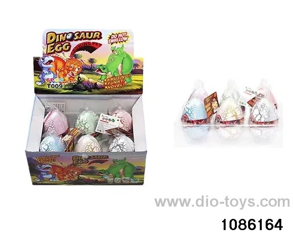 dinosaur egg in 6pcs display box