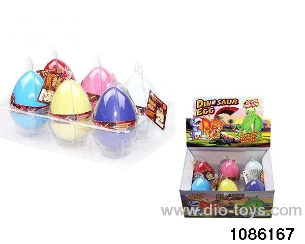 dinosaur egg in 6pcs display box