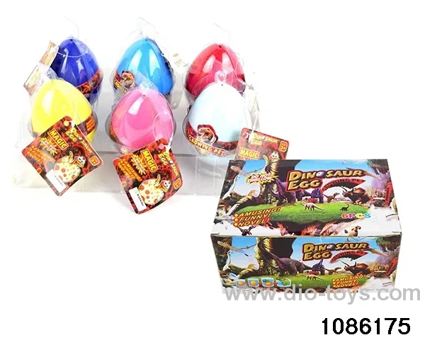 dinosaur egg in 6pcs display box