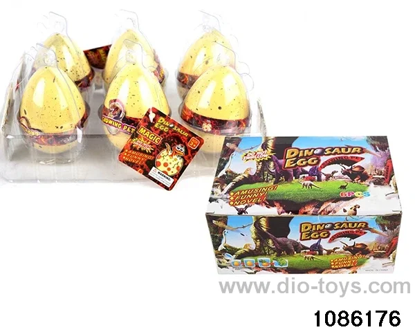 dinosaur egg in 6pcs display box