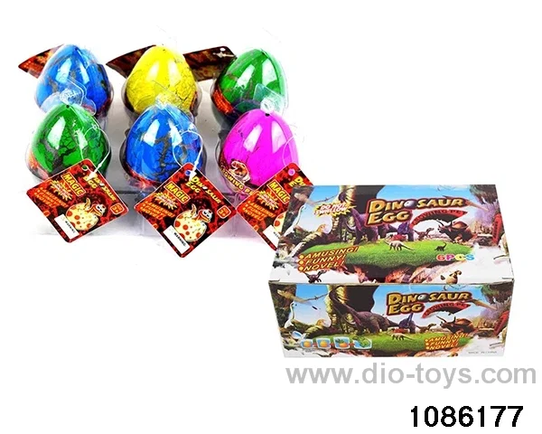 dinosaur egg in 6pcs display box