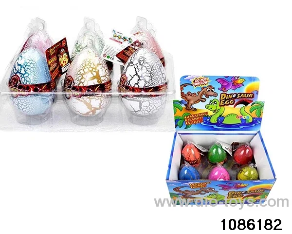 dinosaur egg in 6pcs display box