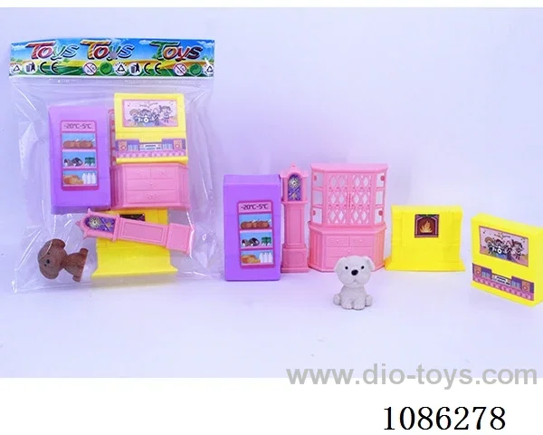 Simple small furniture set + Kitten