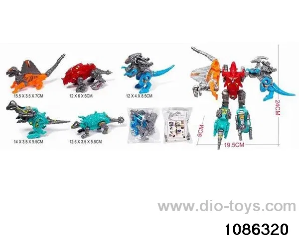 Dinosaur Warriors Quintet in opp bag