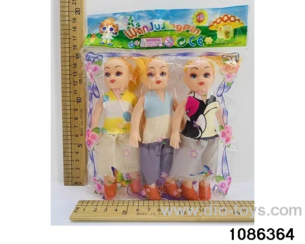 6 inch doll（3pcs in opp bag