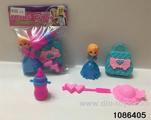 2.5 inch doll set in PVC bag