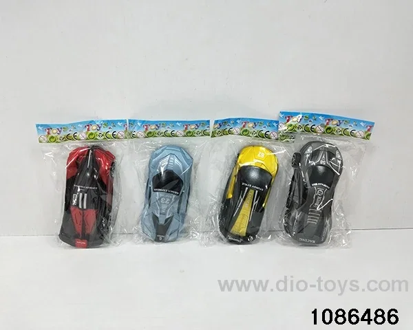 pull-back vehicle in opp bag