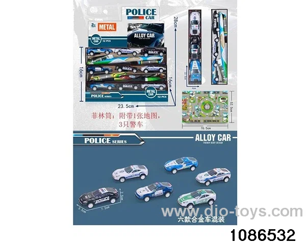 metals pull back car in display box