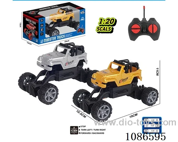1:20 4ch rc car with light not included battery