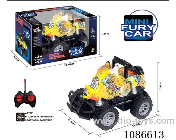 1:43 4ch rc car with light not included battery