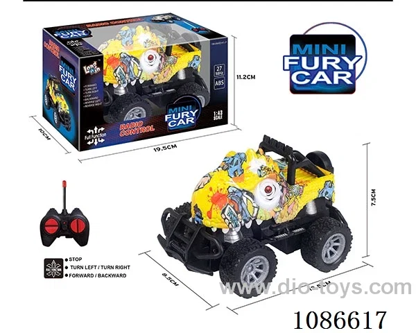 1:43 4ch rc car with light not included battery